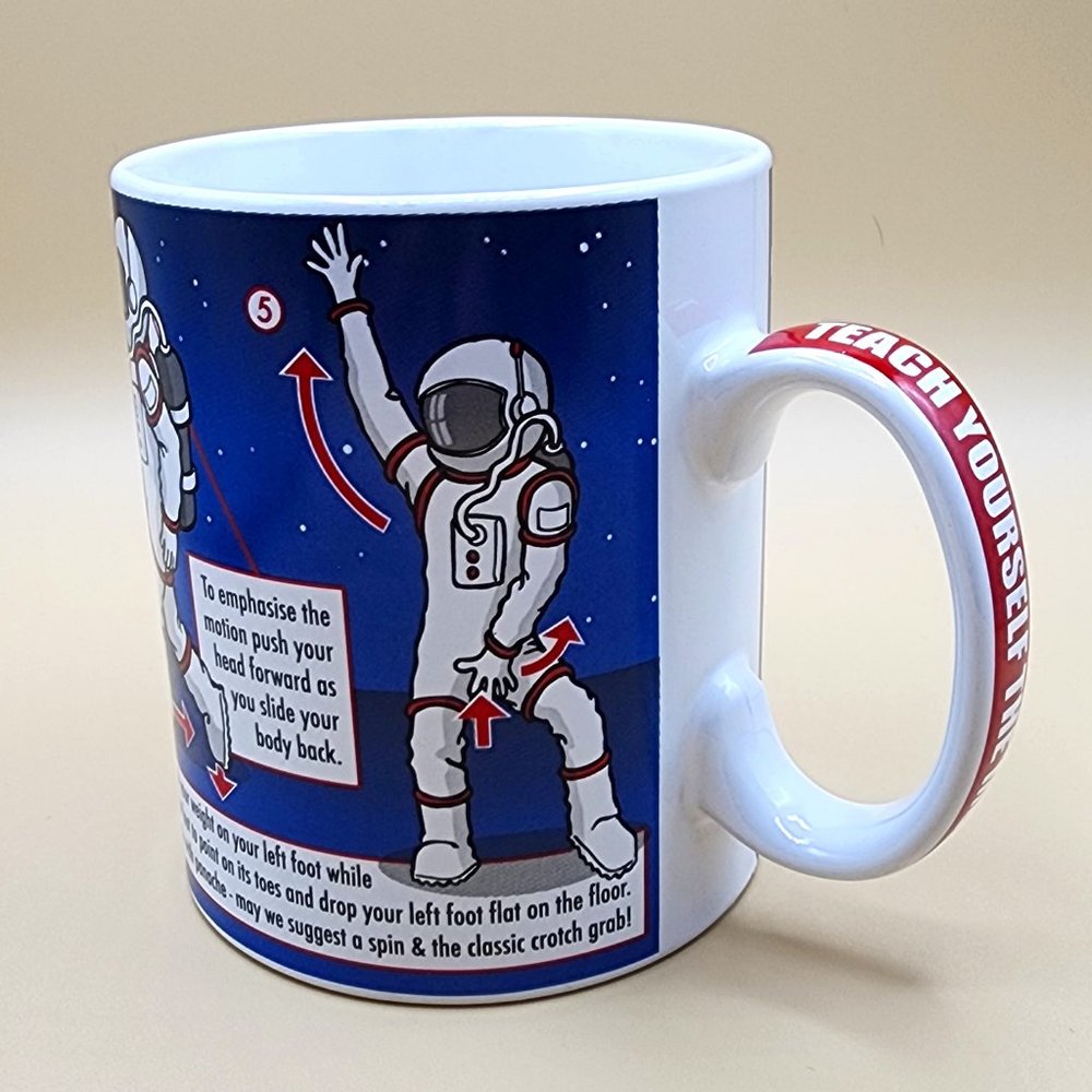 Moonwalk Astronaut Michael Jackson Learn to Dance Coffee Mug Vintage Ginger Fox